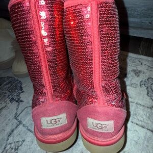 UGG Glittering Pink Sequin Boots